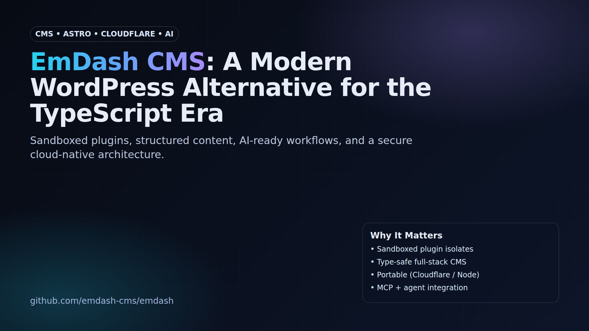 EmDash CMS: A Modern WordPress Alternative for the TypeScript and AI Era